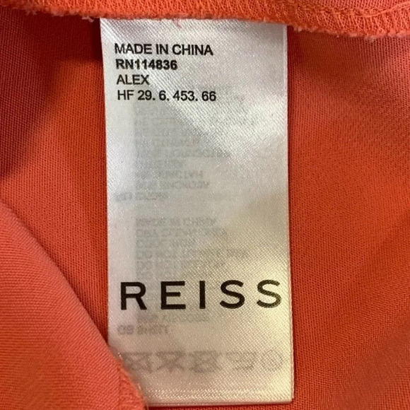 Reiss Women's Alex Ruched Twist Front Mid Length Sleeveless Bodycon Dress SZ 0 - Picture 10 of 14